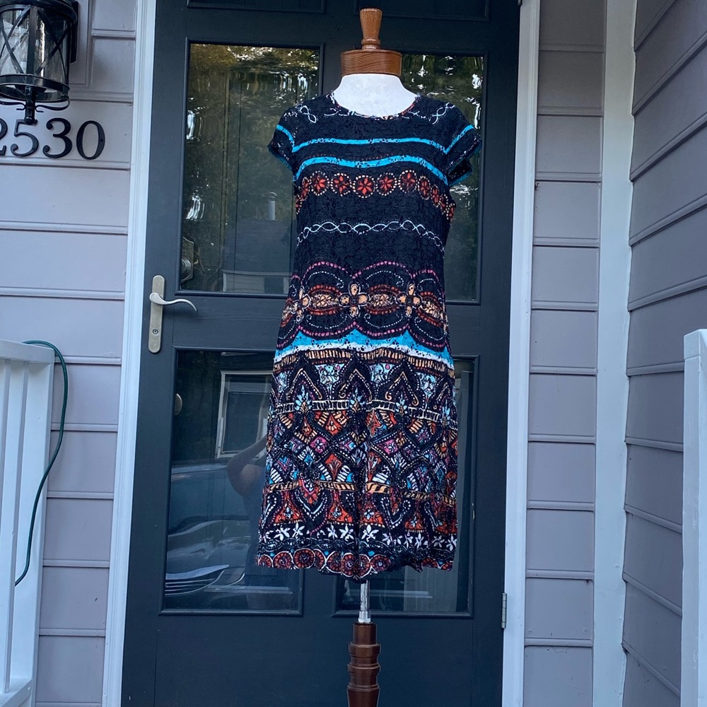 Ronni Nicole Lacy Multi Color Dress 8